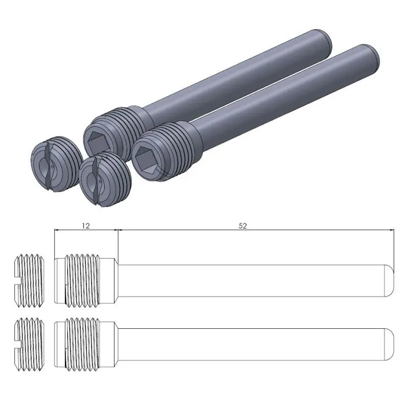 MINO :  ( 30-5015 ) Brake pad pin set