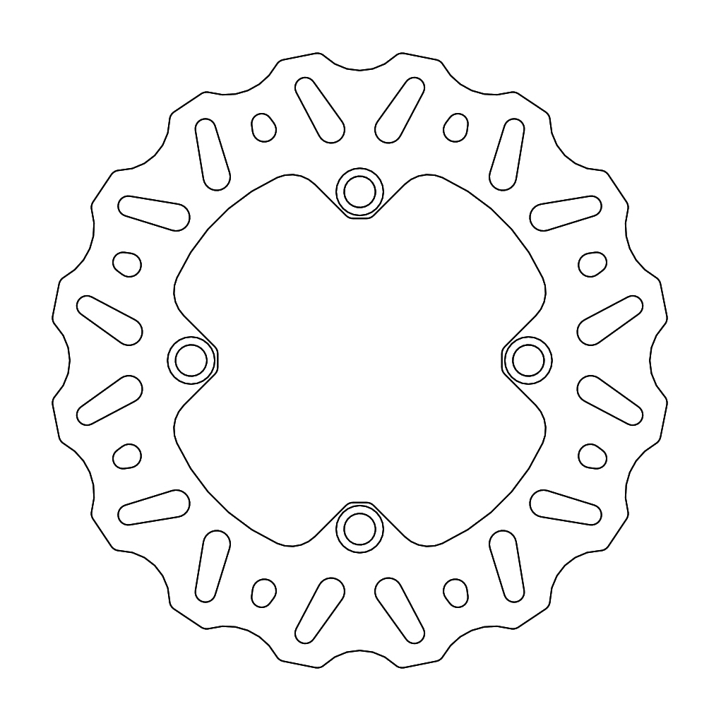MINO : (33-6361 )  Nitro rear disc Kawasaki: KX85