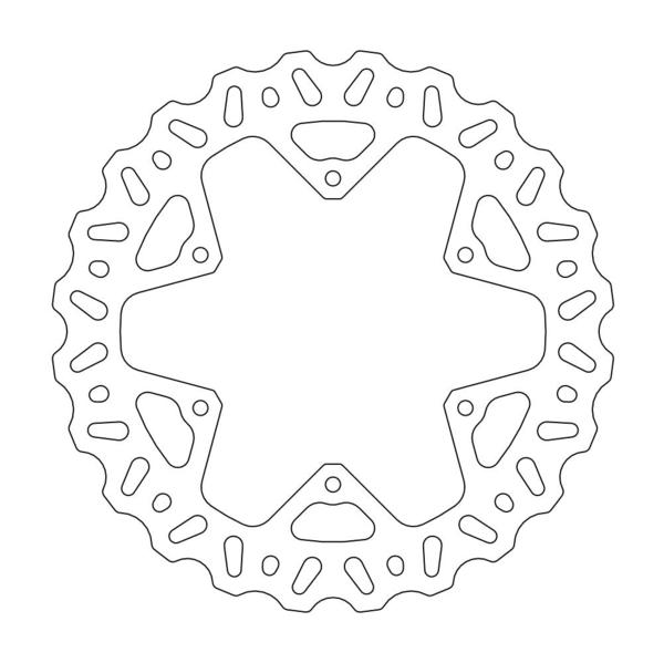 MINO : (33-6367 )  Nitro rear disc Yamaha: WR/WRF, YZ/YZF