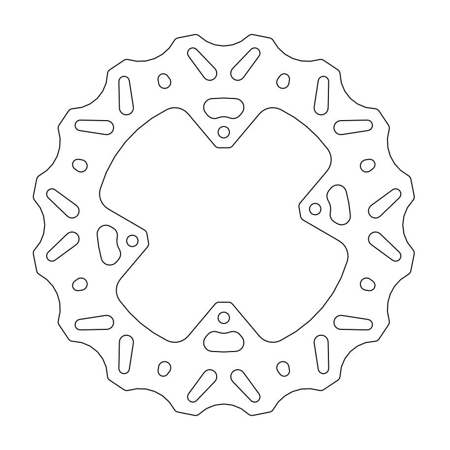 MINO : (33-6368 )  Nitro front disc Honda: CR80/85, CRF150