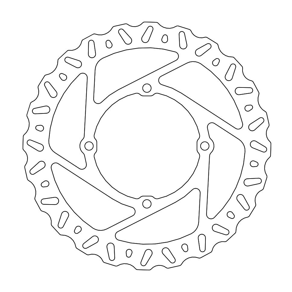 MINO : (33-6638 )  Nitro front disc Kawasaki: KX250F, KX450F 2015->