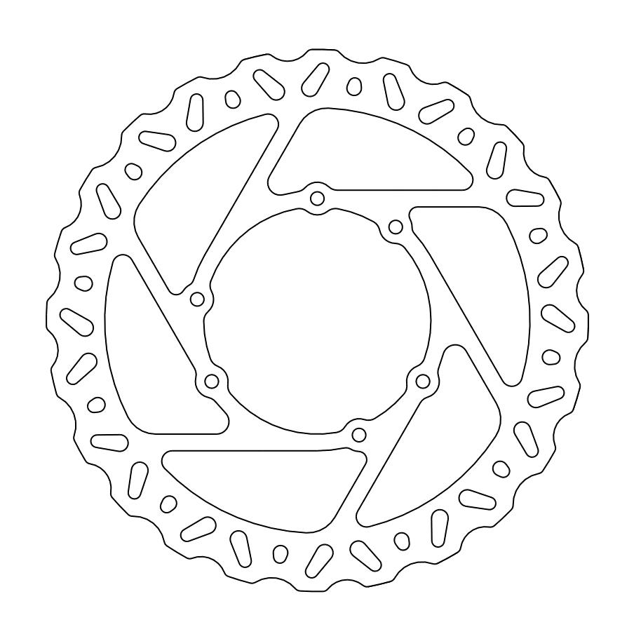 MINO : (33-6644 )  Nitro front disc Honda: CRF250/450 2015->