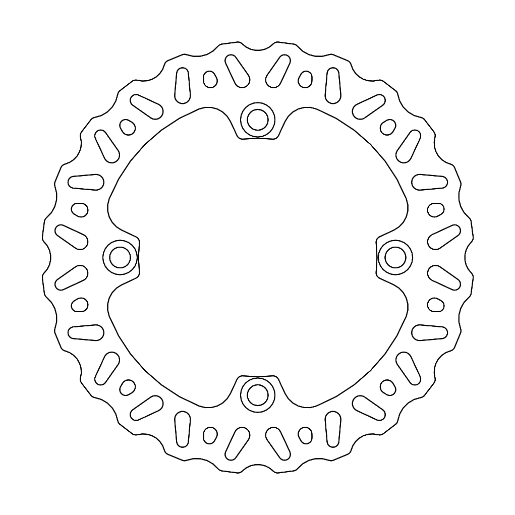 MINO : (33-6715 )  Nitro rear disc Honda: CR 125/250/500