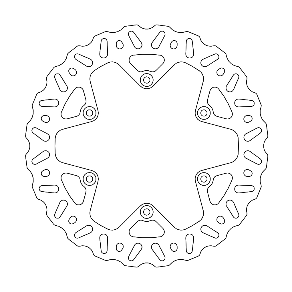 MINO : (33-6724 )  Nitro rear disc Yamaha YZ450F 2018->