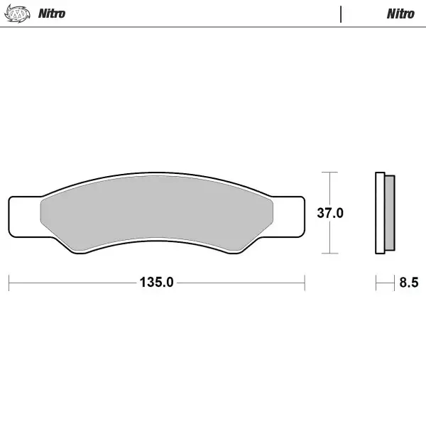 Brake pads Nitro: ATV/UTV