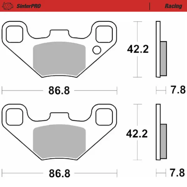 Moto-Master :  Brake pad Racing