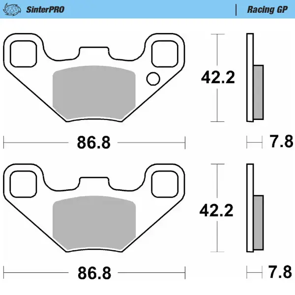 Moto-Master :  Brake pad Racing GP