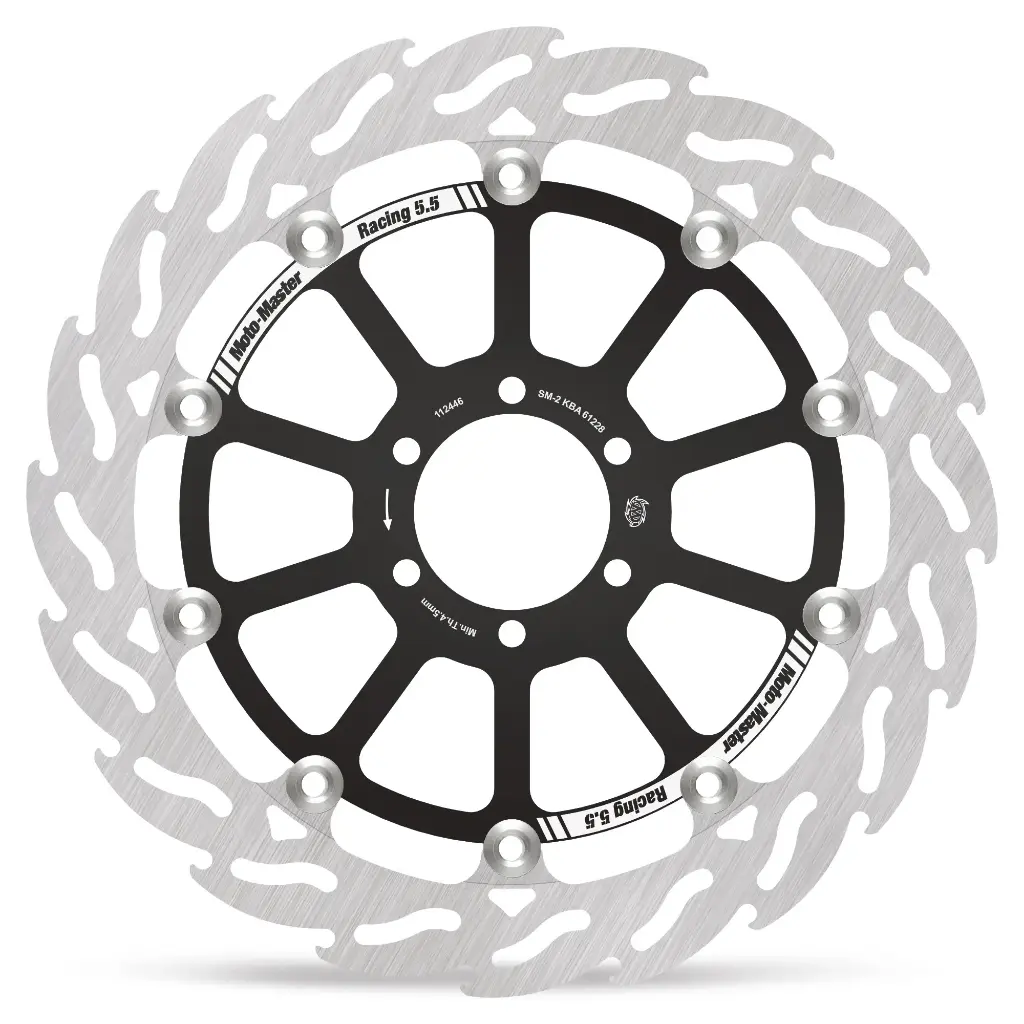 Moto-Master : Racing Flame Road disc | Floating | Front | Left | Moto-Guzzi: 1400
