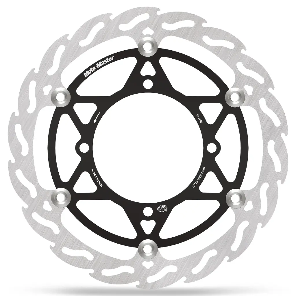 Moto-Master: Flame MX disc | Floating | Front | Ø280mm | Black | Kawasaki