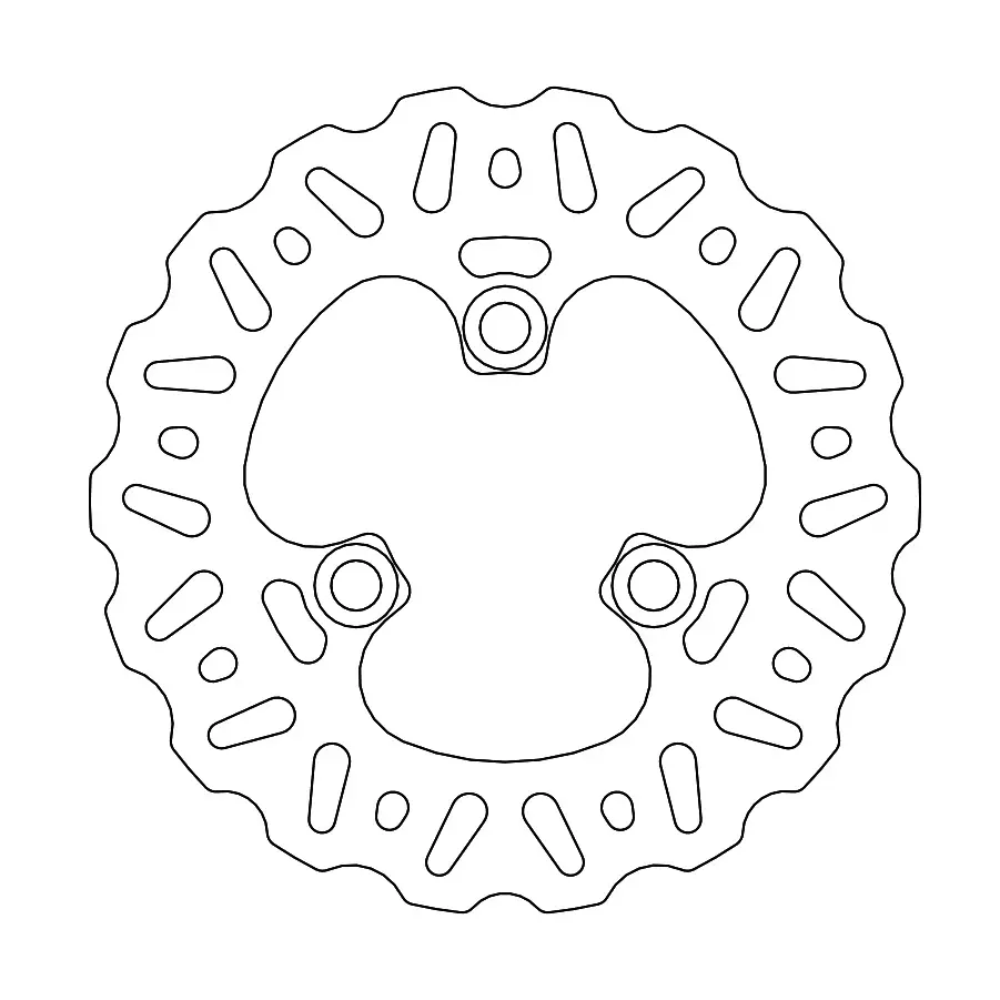 MINO : (33-6799 )  Nitro front disc Honda: TRX250R/X, TRX300EX, 400EX