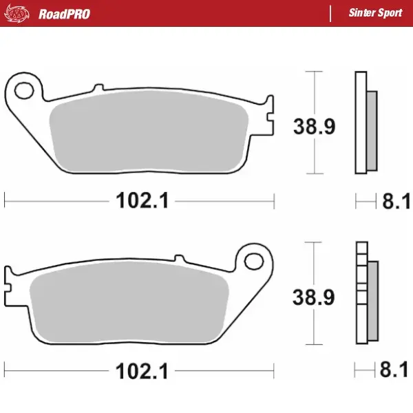 Moto-Master : Brake pad RoadPro | Sinter Sport
