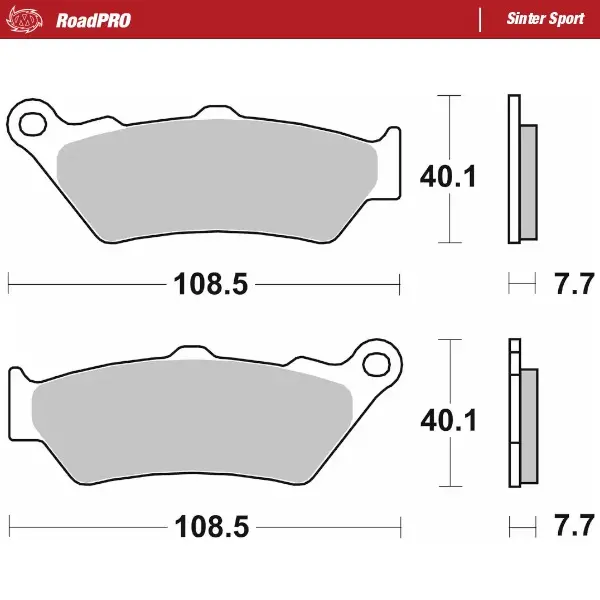 Moto-Master: Brake pad RoadPro | Sinter Sport