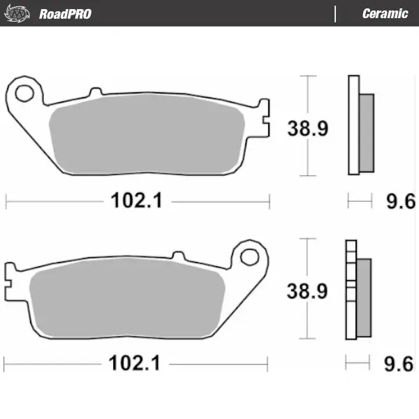 Moto-Master : Brake pad RoadPro | Ceramic