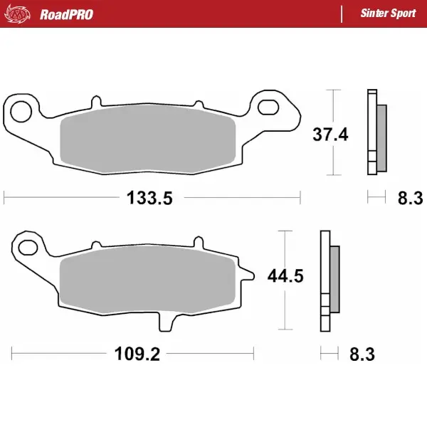 Moto-Master : Brake pad RoadPro | Sinter Sport
