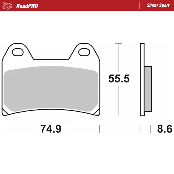 Moto-Master :  Brake pad RoadPRO Sinter Sport
