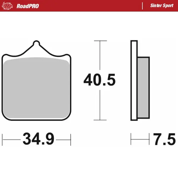 Moto-Master: Brake pad RoadPro | Sinter Sport