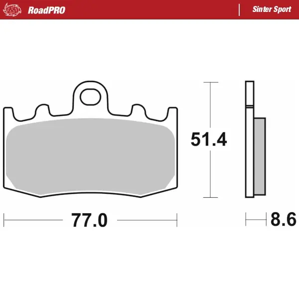 Moto-Master : Brake pad RoadPro | Sinter Sport