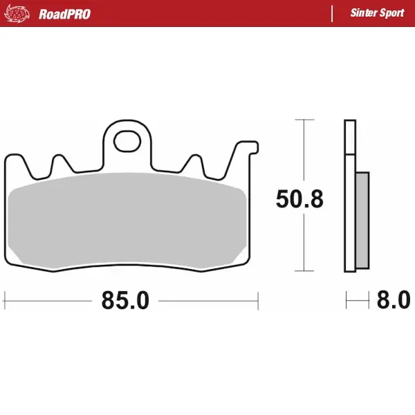 Moto-Master: Brake pad RoadPro | Sinter Sport