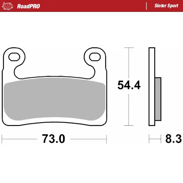 Moto-Master :  Brake pad RoadPRO Sinter Sport
