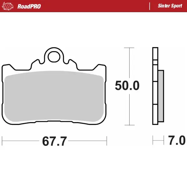 Moto-Master : Brake pad RoadPro | Sinter Sport