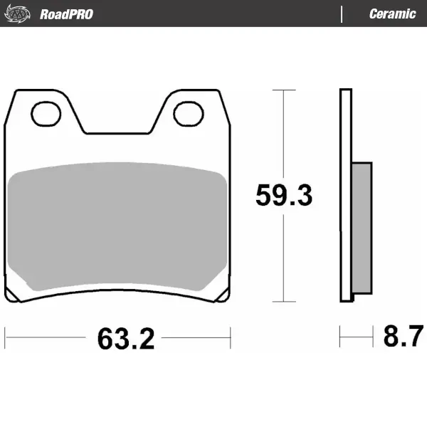 Moto-Master: Brake pad RoadPro | Ceramic