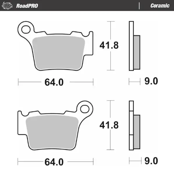 Moto-Master : Brake pad RoadPro | Ceramic