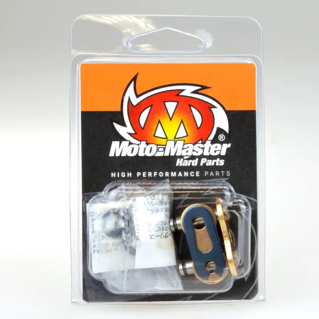 Moto-Master chain:  Rivet link RPX-525, Gold