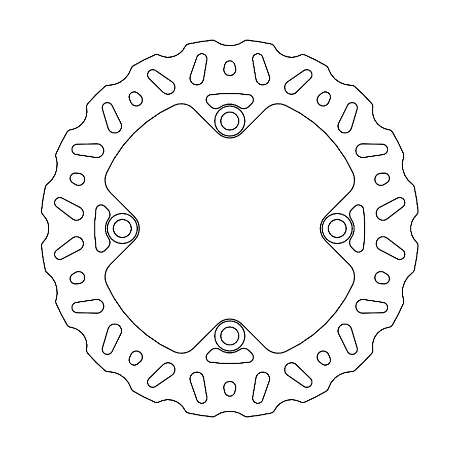 MINO : (33-6803 )  Nitro rear disc Honda: XR250/400/600/650L, Kawasaki: KFX400