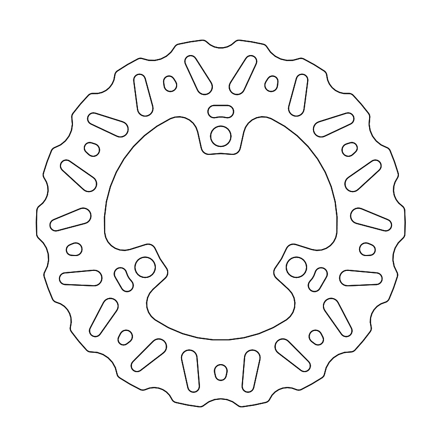 MINO : (33-6804 )  Nitro rear disc Honda: TRX450R