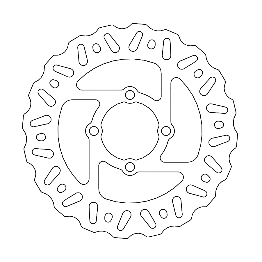 MINO : (33-6807 )  Nitro rear disc Yamaha: YFM250R/350R, YFZ450