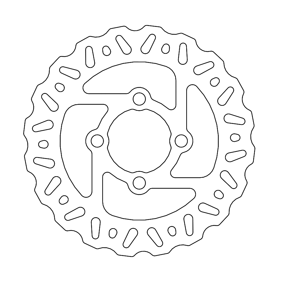 MINO : (33-6808 )  Nitro rear disc Yamaha: YFZ450, YFM700