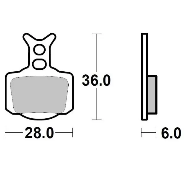 MINO : ( 35-828 ) M0828M  , Brake Pads Sinter , Fits : ktm 50 2024  (sintered metal ) Medium for Wet condition