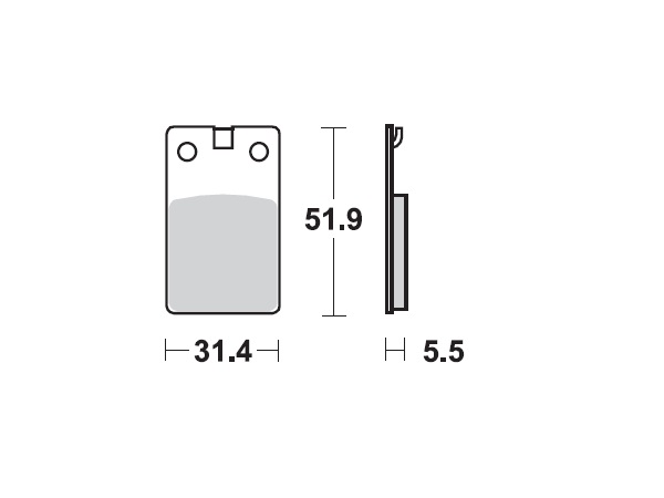 MINO : ( 35-977 ) M0099M  , Brake Pads Sinter , Fits :  (sintered metal ) Medium for Wet condition