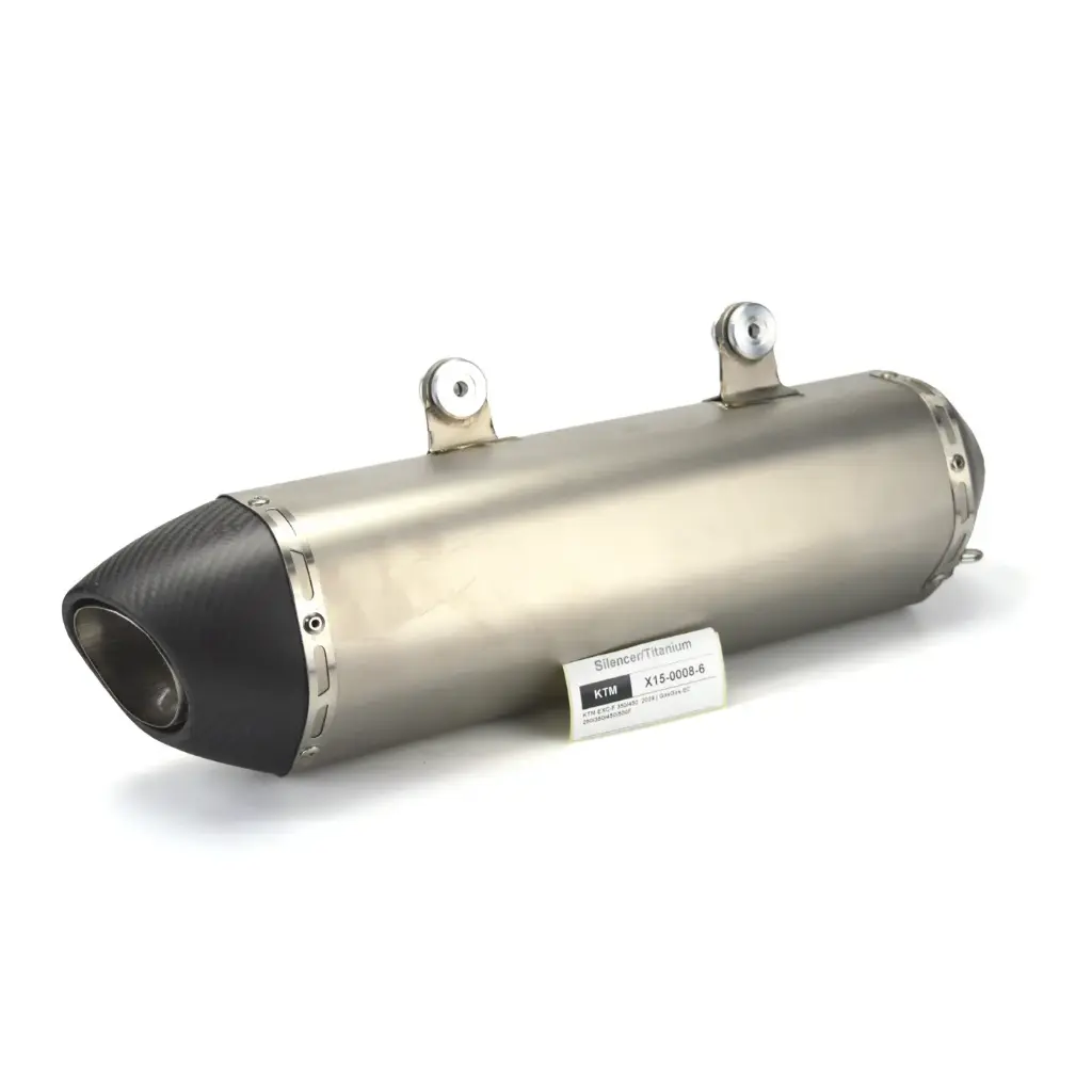 ( Sector ) 4 Stroke / KTM EXC-F 350/450 2024 / slip-on silencer | grey titanium carbon