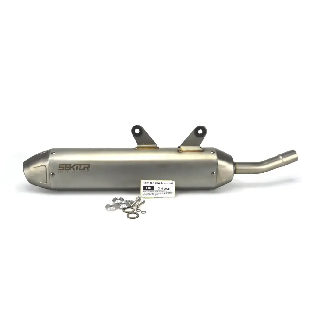 ( Sector ) 2 Stroke | KTM XC-W250/300 (2024) | SX 250/300 (2023-2024) silencer | Slip On -Stainles steel 