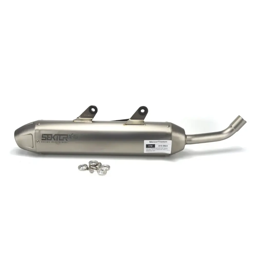 ( Sector ) 2 Stroke | silencer | Slip On Titanium - KTM XC-W250/300 (2020-2023)
