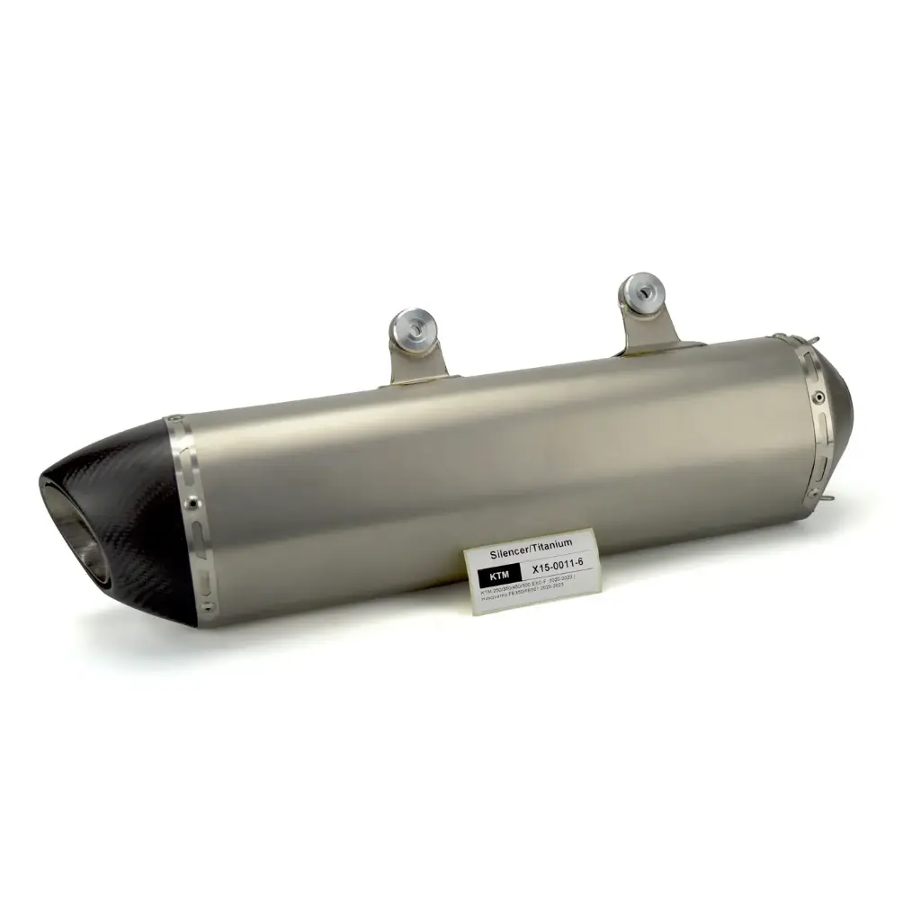 ( Sector ) 4 Stroke / KTM EXC-F 250/350/450 2022-2023 / slip-on silencer | grey titanium carbon