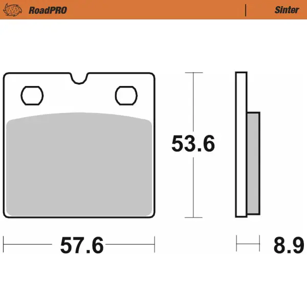Moto-Master : Brake pad RoadPro | Sinter front