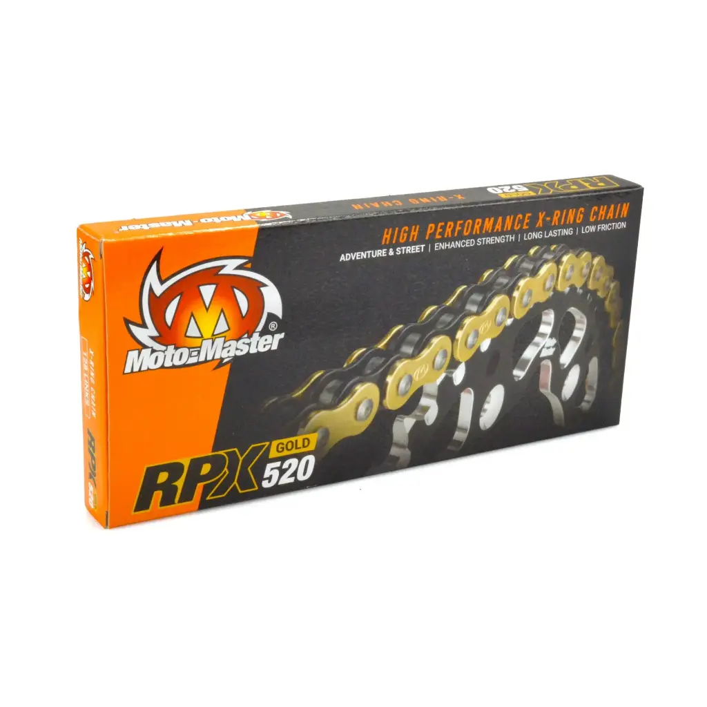 Moto-Master: Road chain | RPX-520 | X-ring | 128 links | Gold