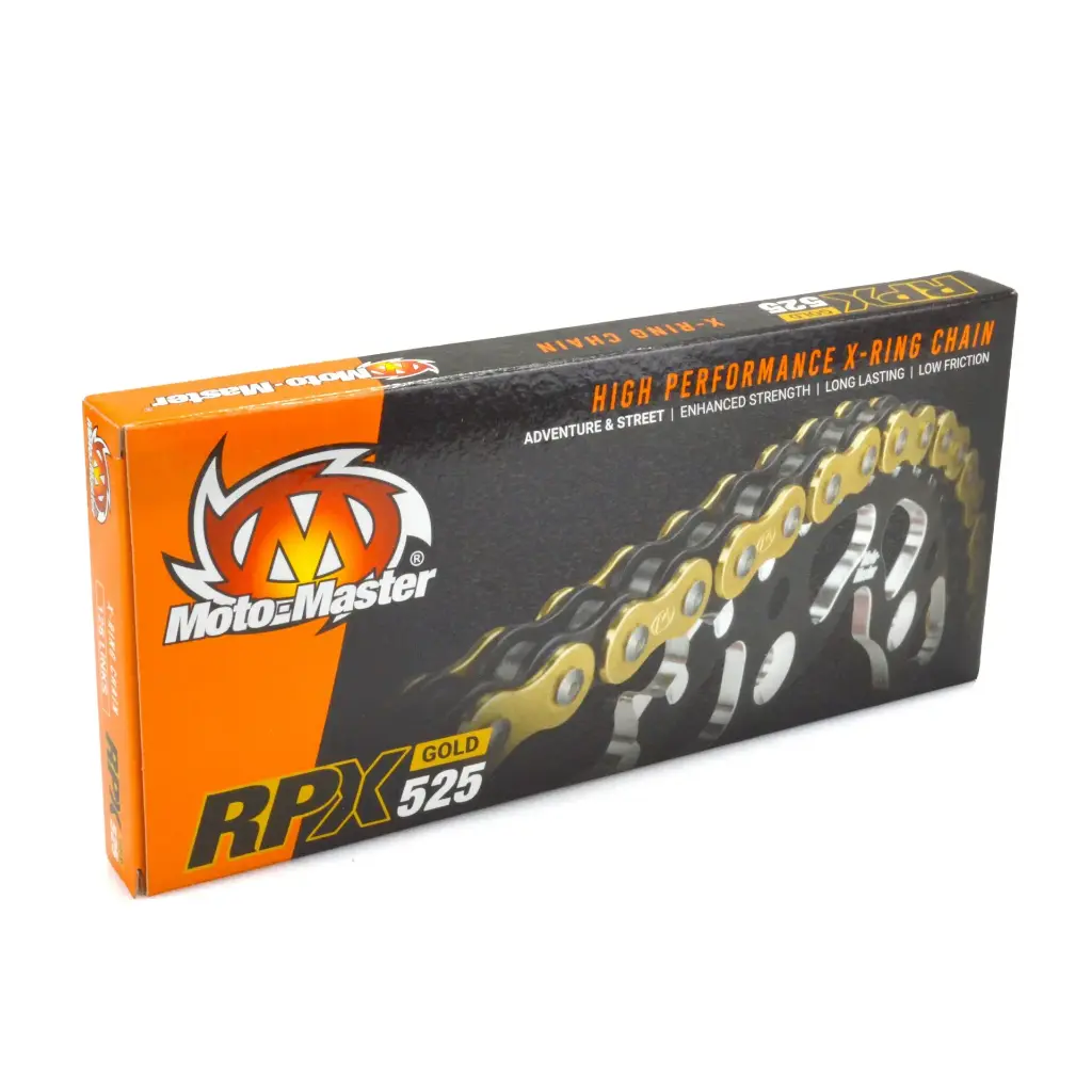 Moto-Master : Road chain | RPX-525 | X-ring | 128 links | Gold