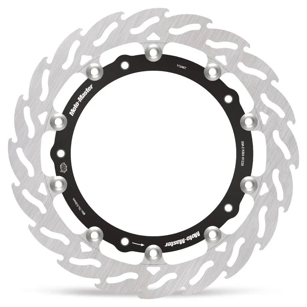 Moto-Master: Racing Flame Road disc | Floating | Front | Left | BMW: F800/850, R1100/1150, K1200, R1200