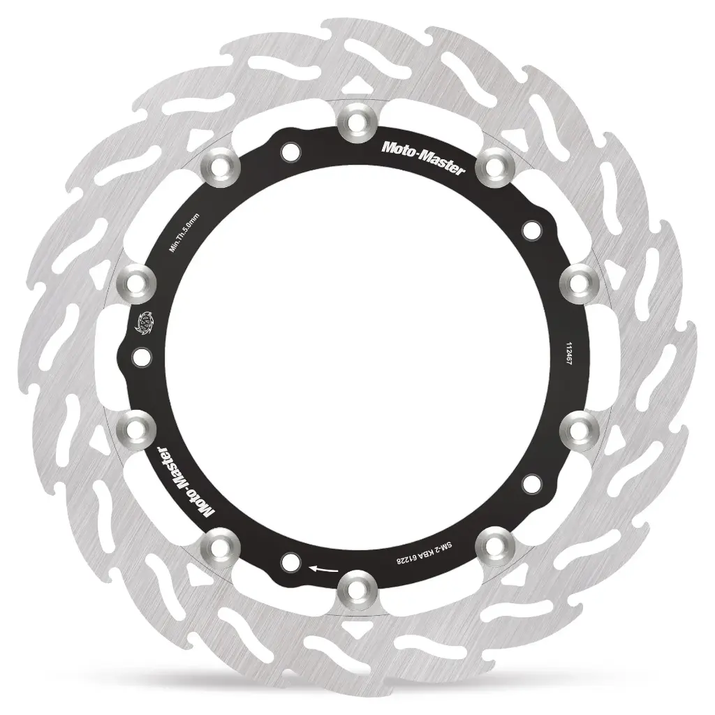 Moto-Master: Racing Flame Road disc | Floating | Front | Right | BMW: F800/850, R1100/1150, K1200, R1200