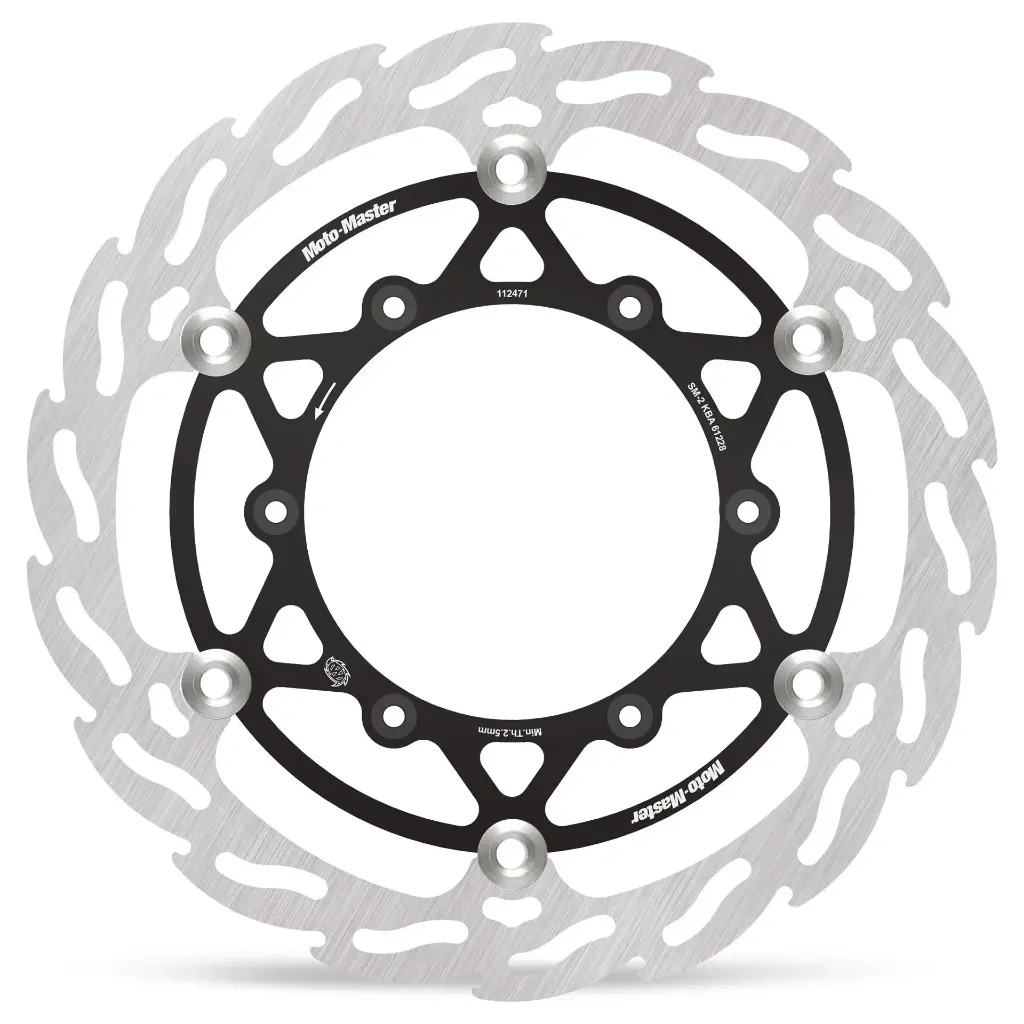 Moto-Master: Flame MX disc | Floating | Front | Ø270mm | Black | Ducati: Desmo 450MX