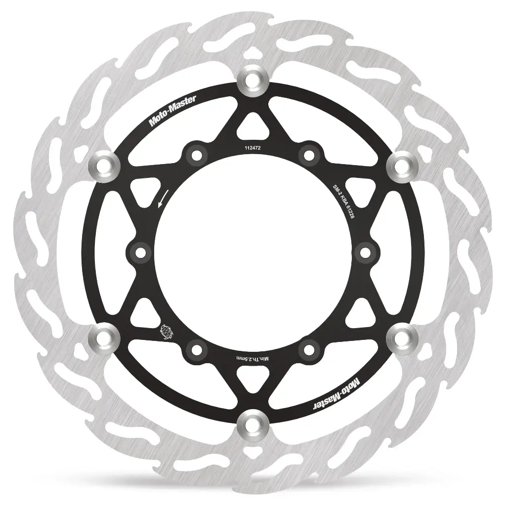 Moto-Master: Flame MX disc | Floating | Front | Ø280mm | Black | Ducati: Desmo 450MX