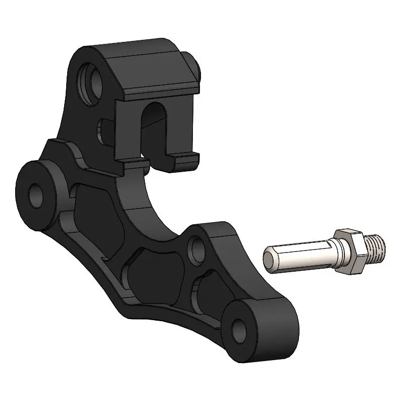 Moto-Master : Adapter | Front | For Ø280mm | Black | Kawasaki
