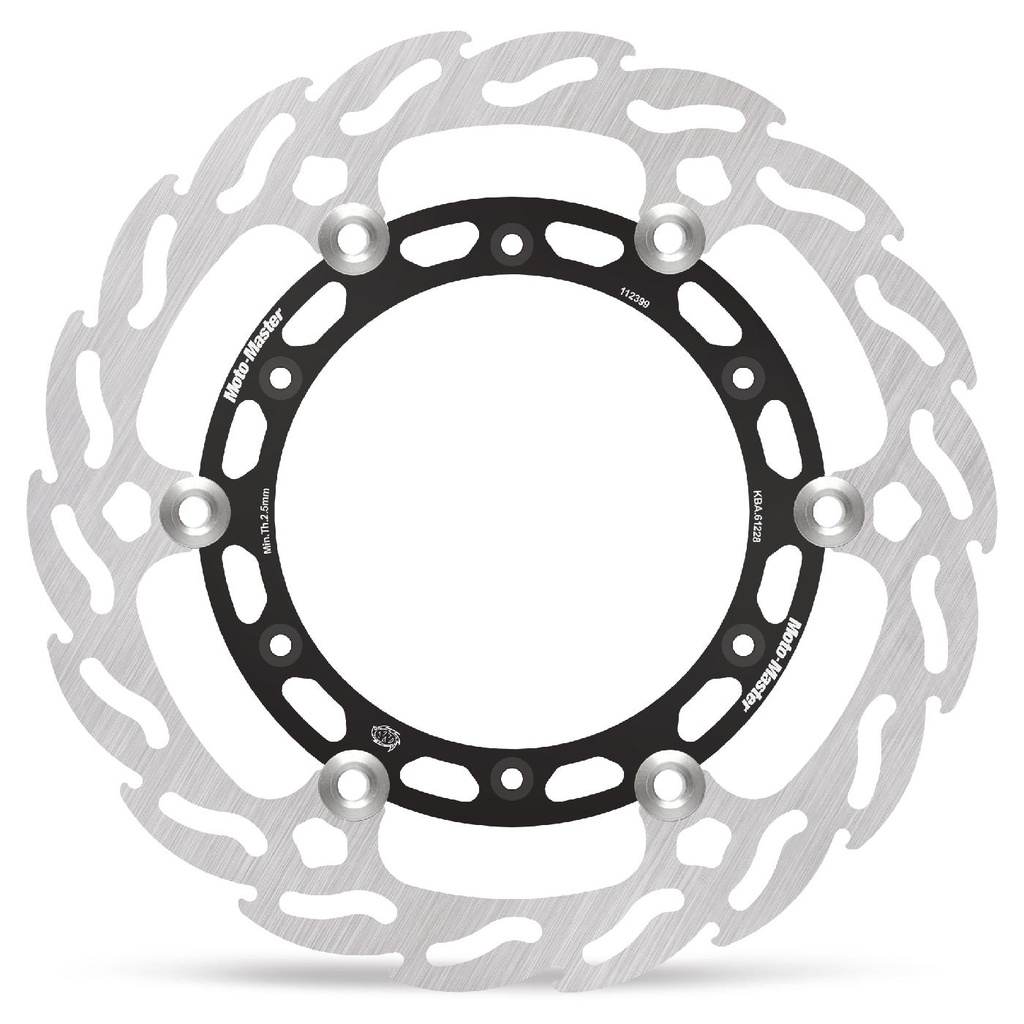 Moto-Master : Flame MX disc | Floating | Front | Ø260mm | Black | KTM, Husqvarna, GasGas (no speedometer)