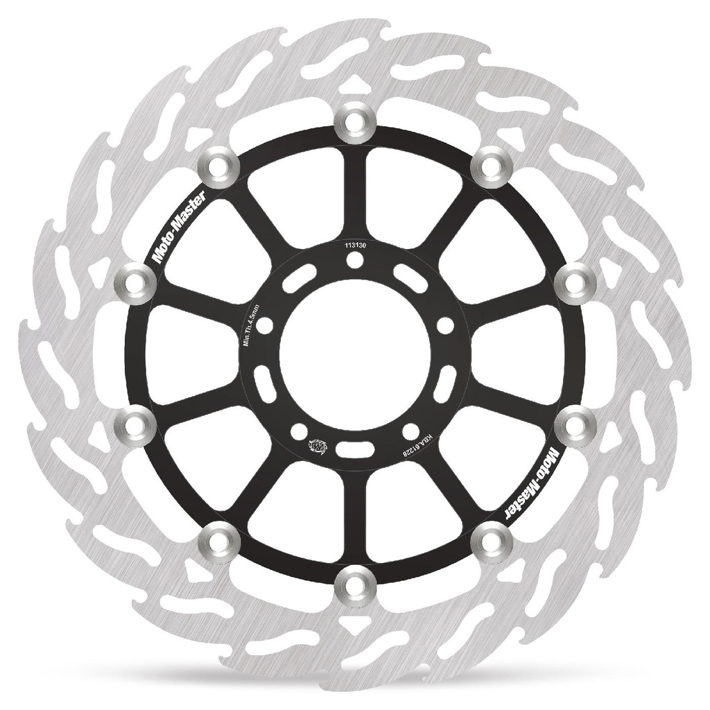 Moto-Master : Flame Road disc | Floating | Front | Left | Ducati: Diavel, Multistrada