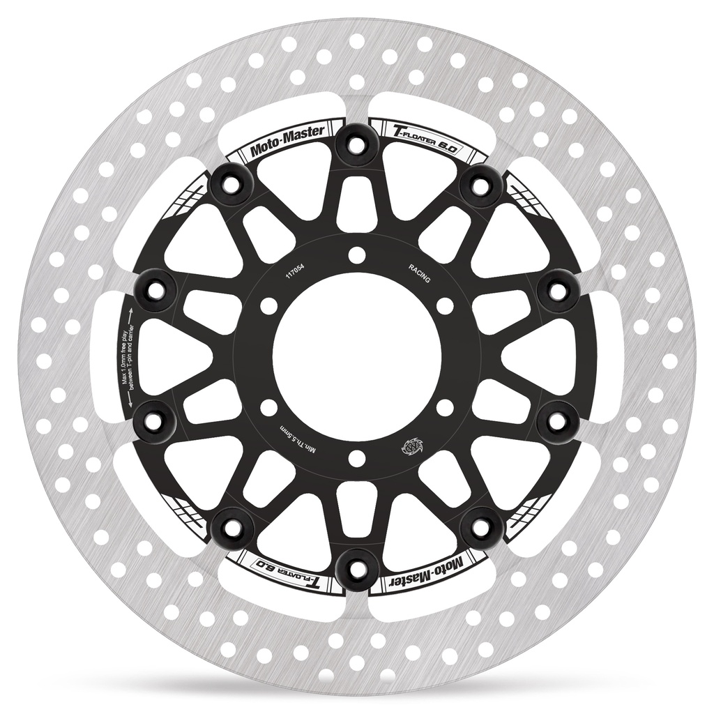 Moto-Master : Halo T-floater disc | Floating | Front | Ø320x6.0x34.0mm | BMW: S1000RR K67 2019->