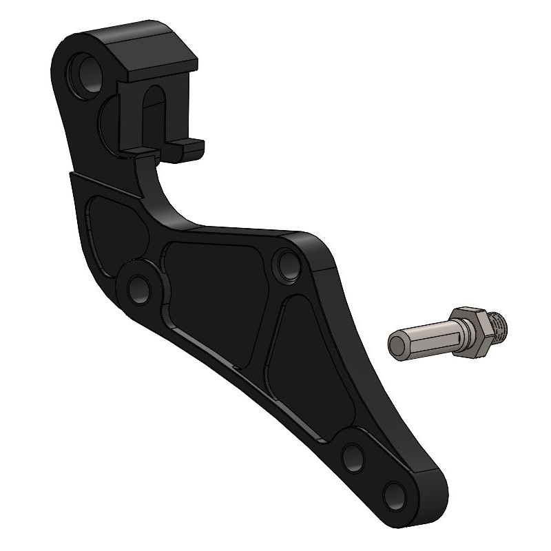 Moto-Master : Supermoto Street adapter | Front | For Ø320mm | Black | KTM, Husqvarna