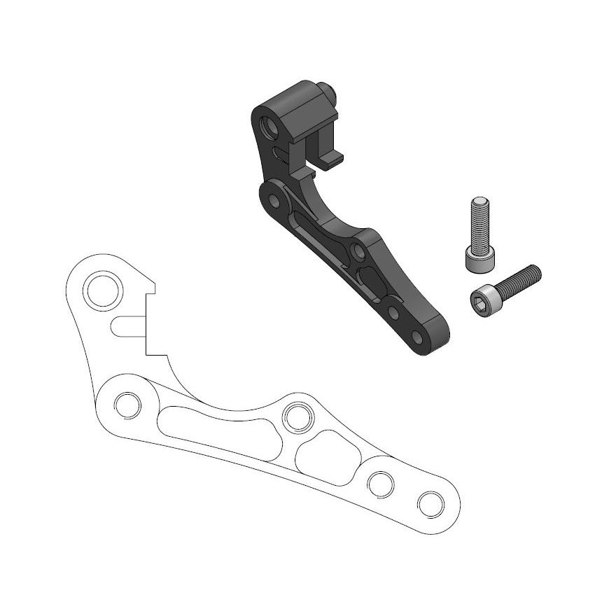 Moto-Master : Adapter | Front | For Ø270mm | Black | KTM, Husqvarna